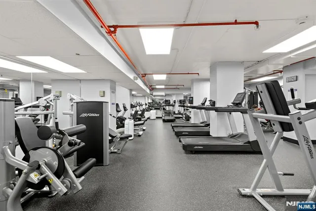 a view of a storage in a room