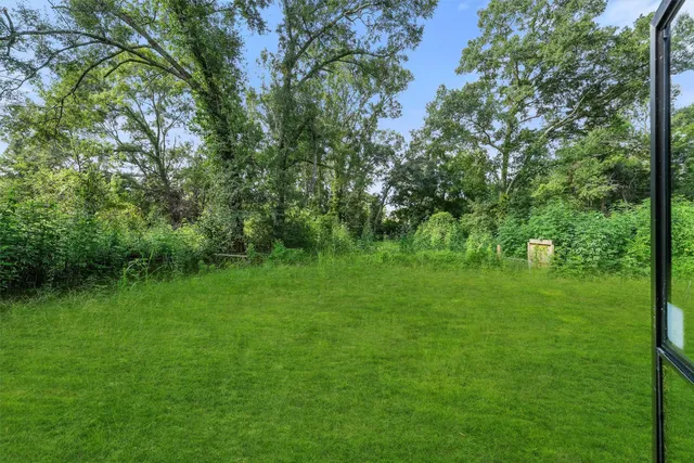 a view of green field with trees