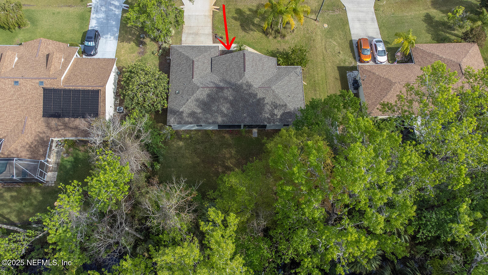 29 Edith Pope Drive Palm Coast, FL 32164 - Photo 4 of 26 an aerial view of a house with pool and garden