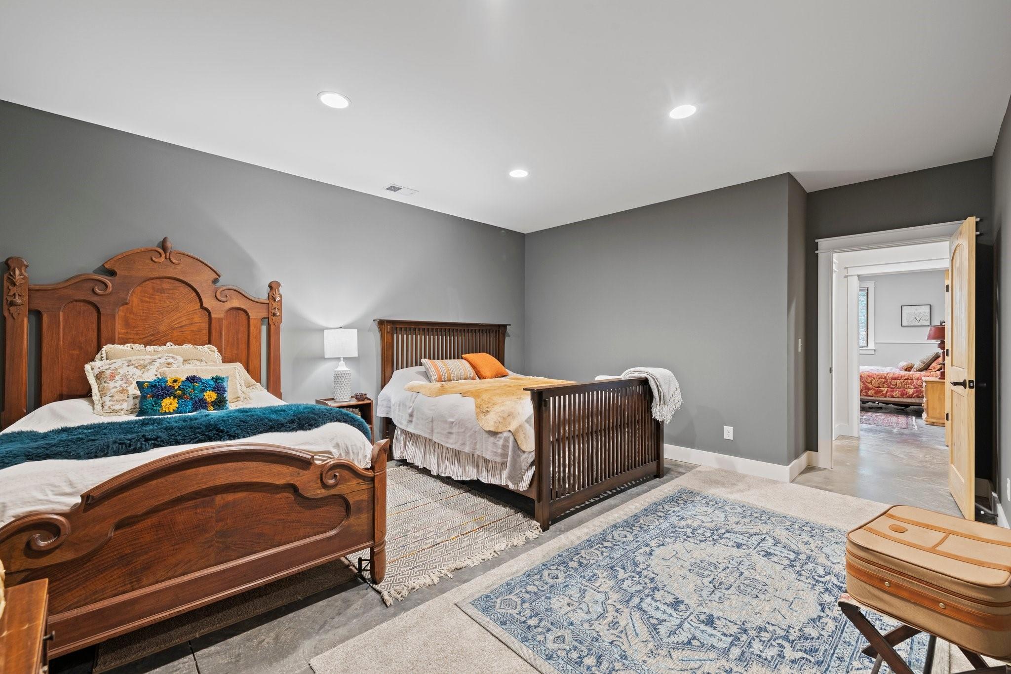 41 Rowan Hl Road Leicester, NC 28748 - Photo 42 of 48 a bedroom with two beds and painting on the wall