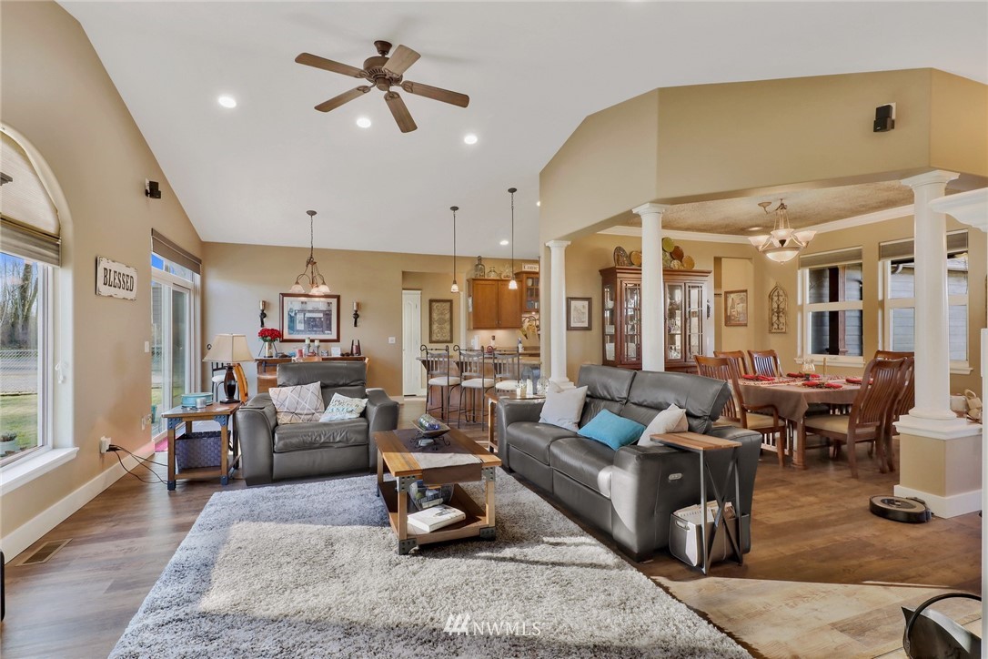 1107 Slater Road Bellingham, WA 98226 - Photo 12 of 39 a living room with lots of furniture and view of kitchen