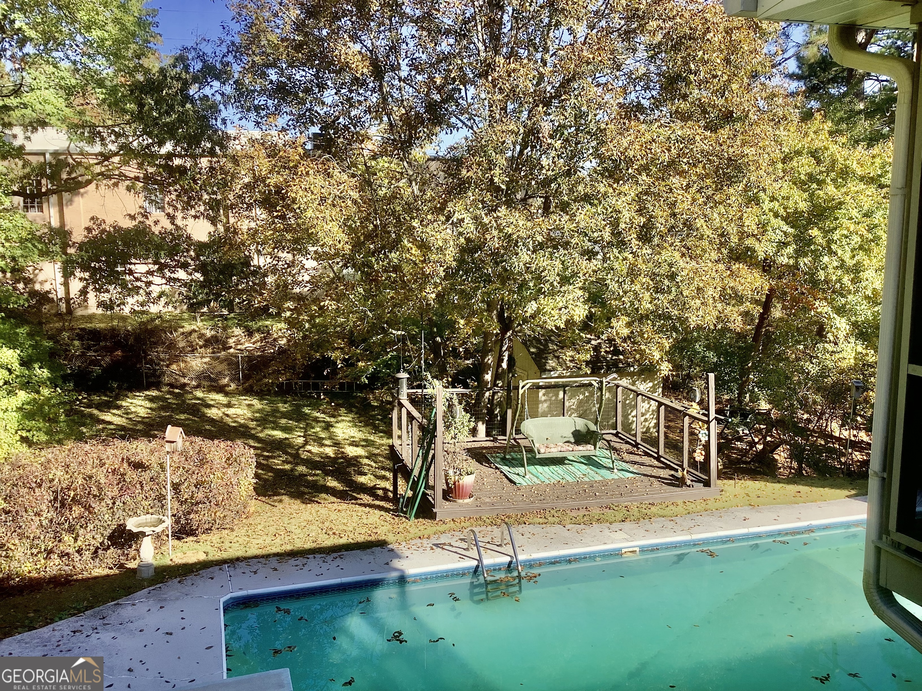 108 Deerbrook Drive Rome, GA 30165 - Photo 33 of 40 a view of yard with swimming pool and trees