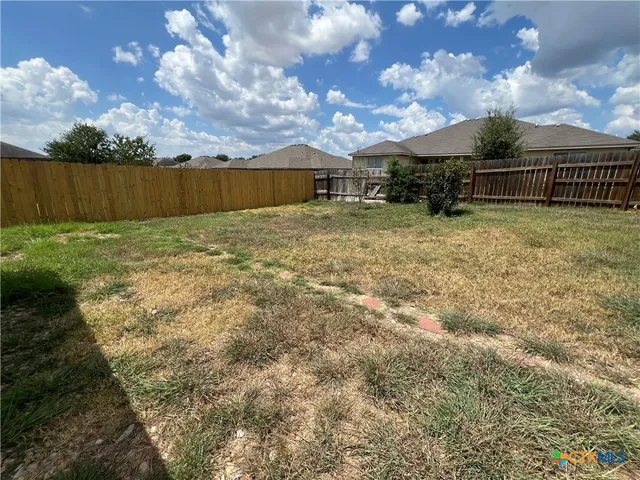 a backyard of a house