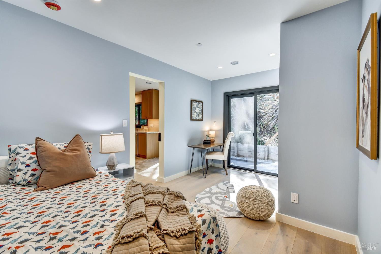148 Auburn Street San Rafael, CA 94901 - Photo 18 of 40 Second en-suite bedroom with sliders accessing the backyard