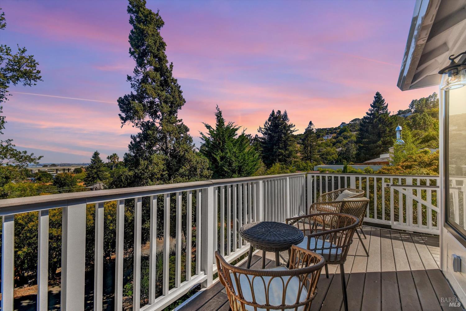 148 Auburn Street San Rafael, CA 94901 - Photo 40 of 40 Sunset View for Happy Hour From The Front Deck