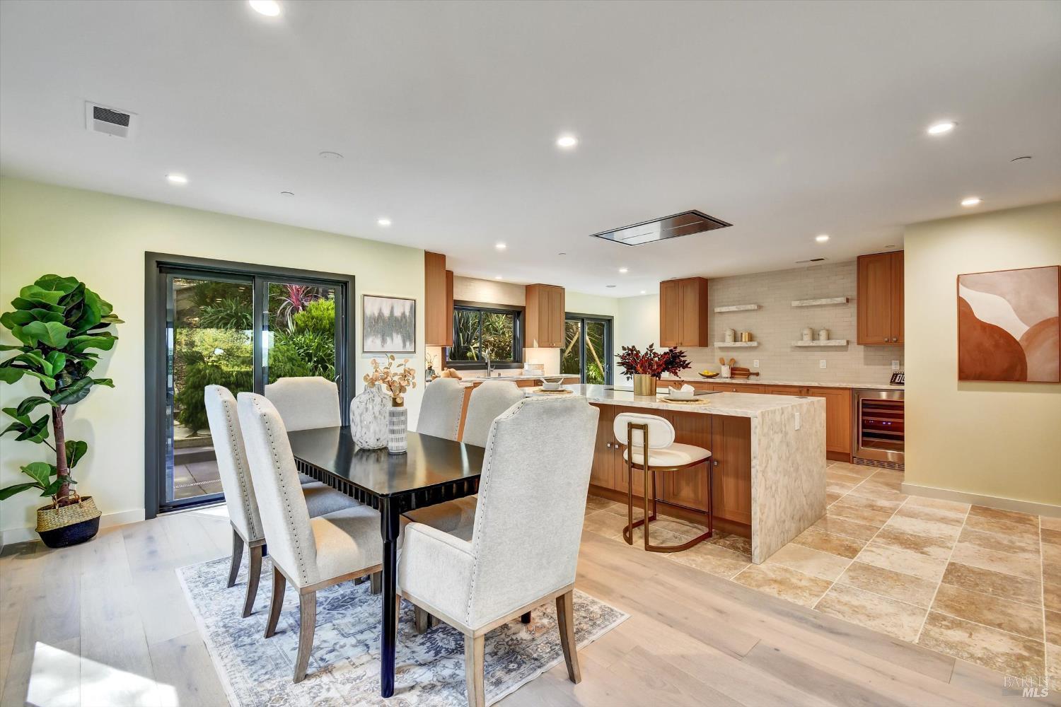 148 Auburn Street San Rafael, CA 94901 - Photo 6 of 40 Indoor Outdoor Living from the Kitchen/Dining Room