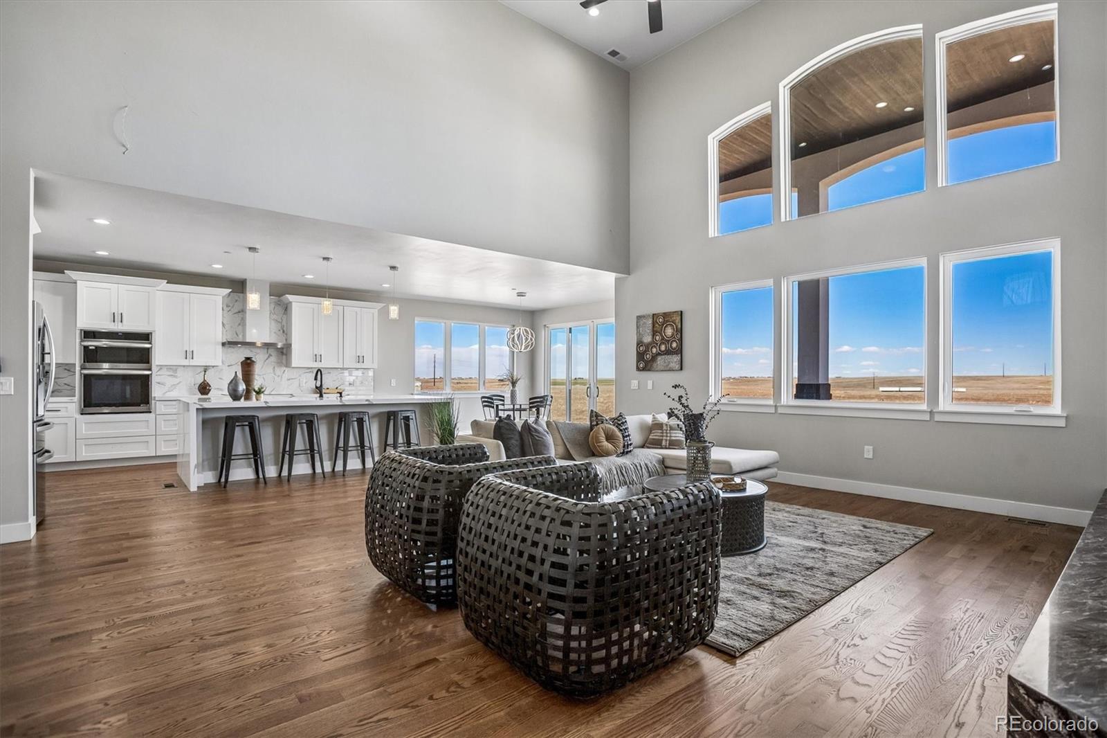 13350 Imboden Road Hudson, CO 80642 - Photo 13 of 50 a living room with furniture and a view of kitchen