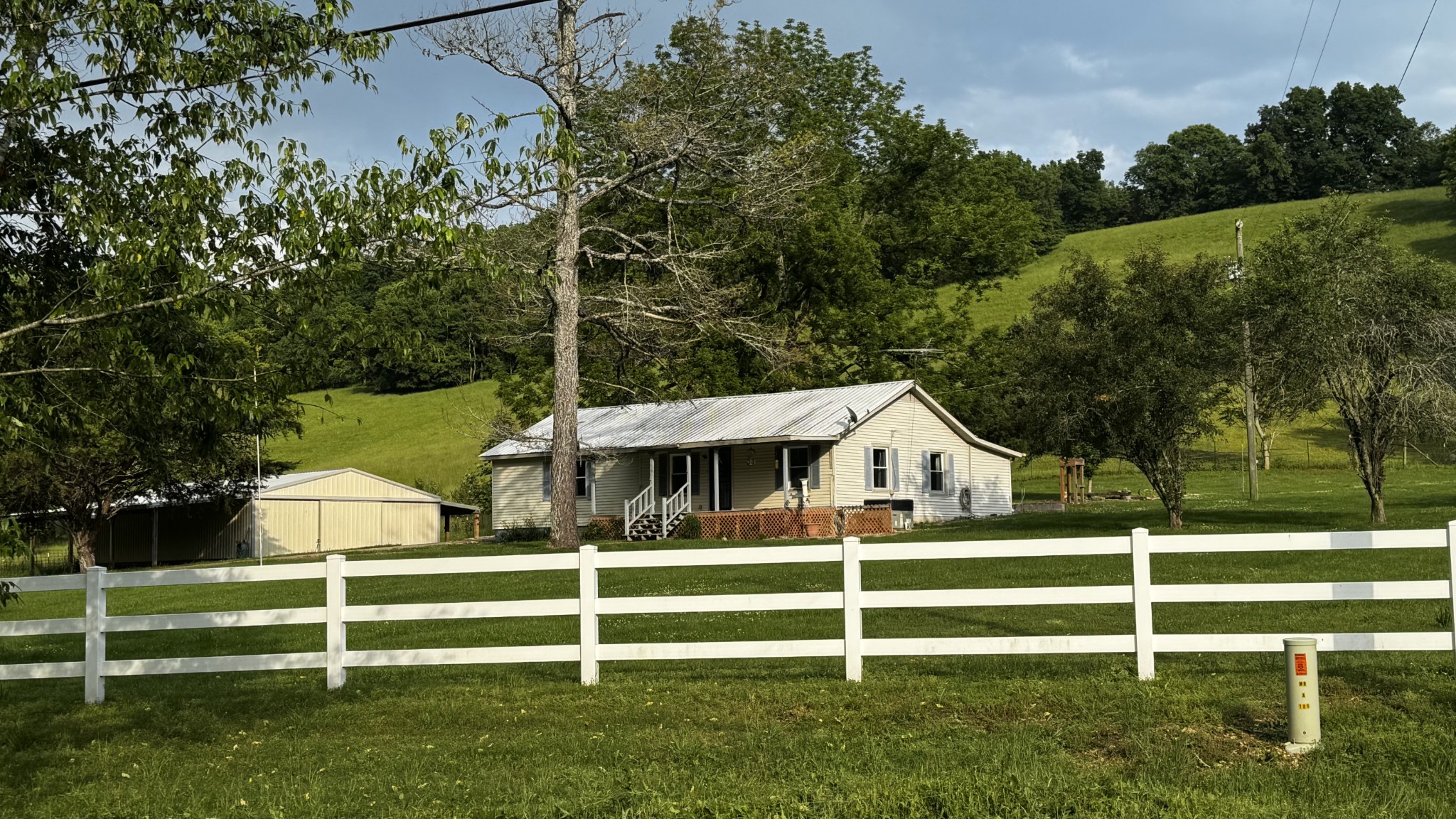 a view of outdoor space and yard from window