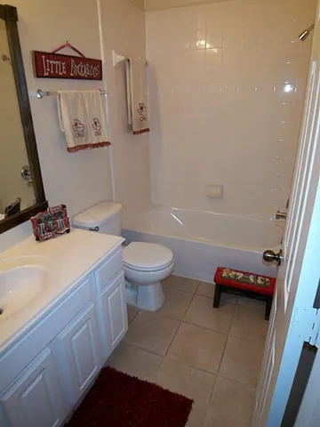 a bathroom with a sink and a toilet