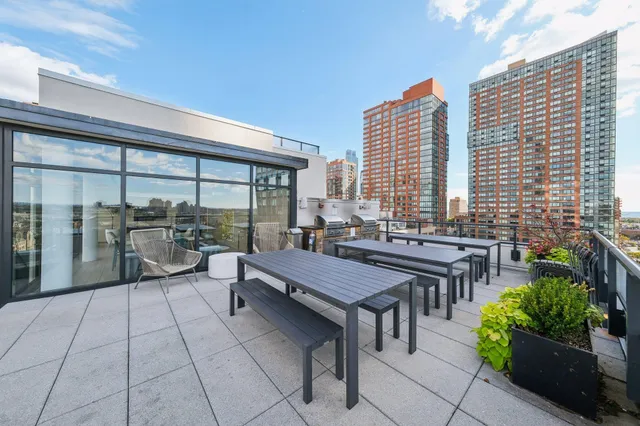 a city view from a balcony