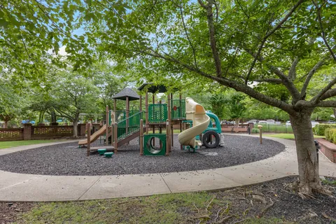 a view of a building with a street