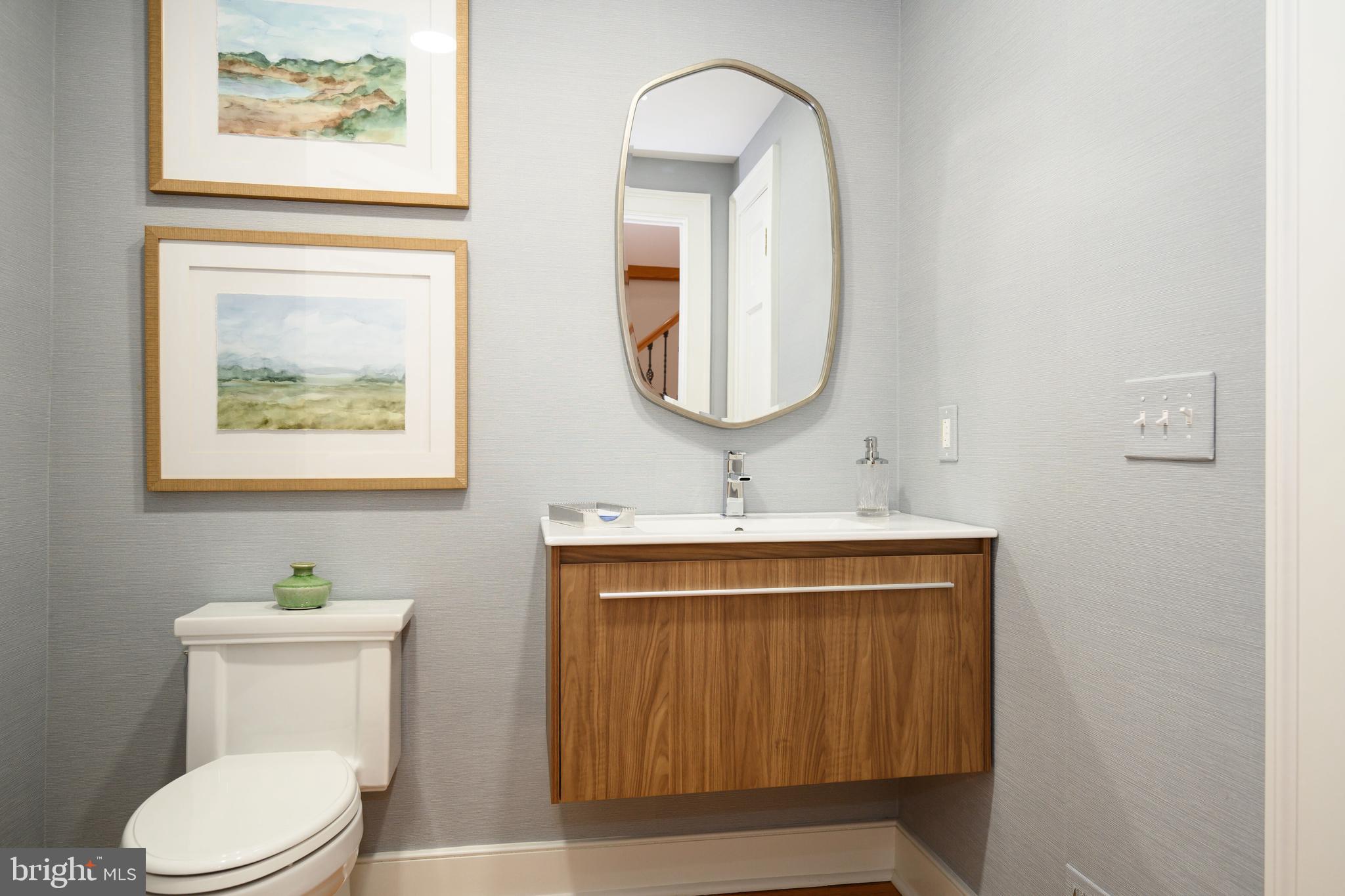 3021 Bennett Point Road Queenstown, MD 21658 - Photo 36 of 69 half bath wall papered