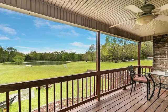 a view of outdoor space with seating