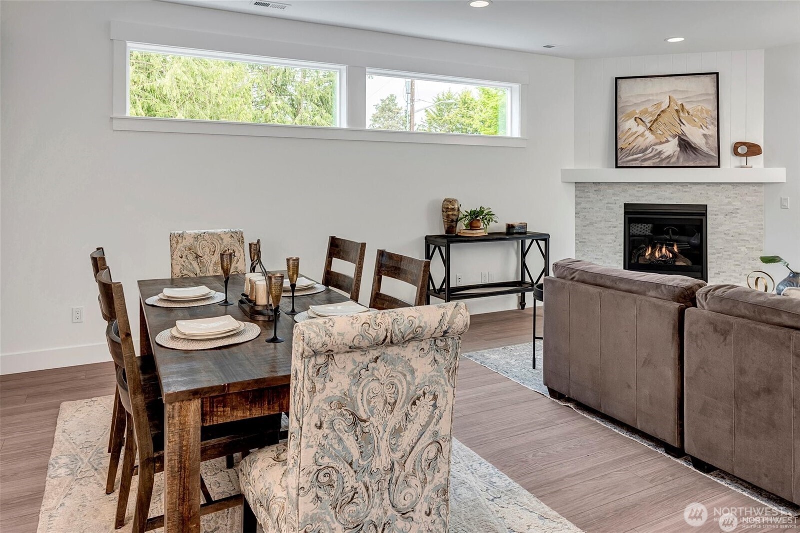 10645 Southeast 170th Pl-lot 11 Renton, WA 98055 - Photo 9 of 29 a living room with furniture and a fireplace