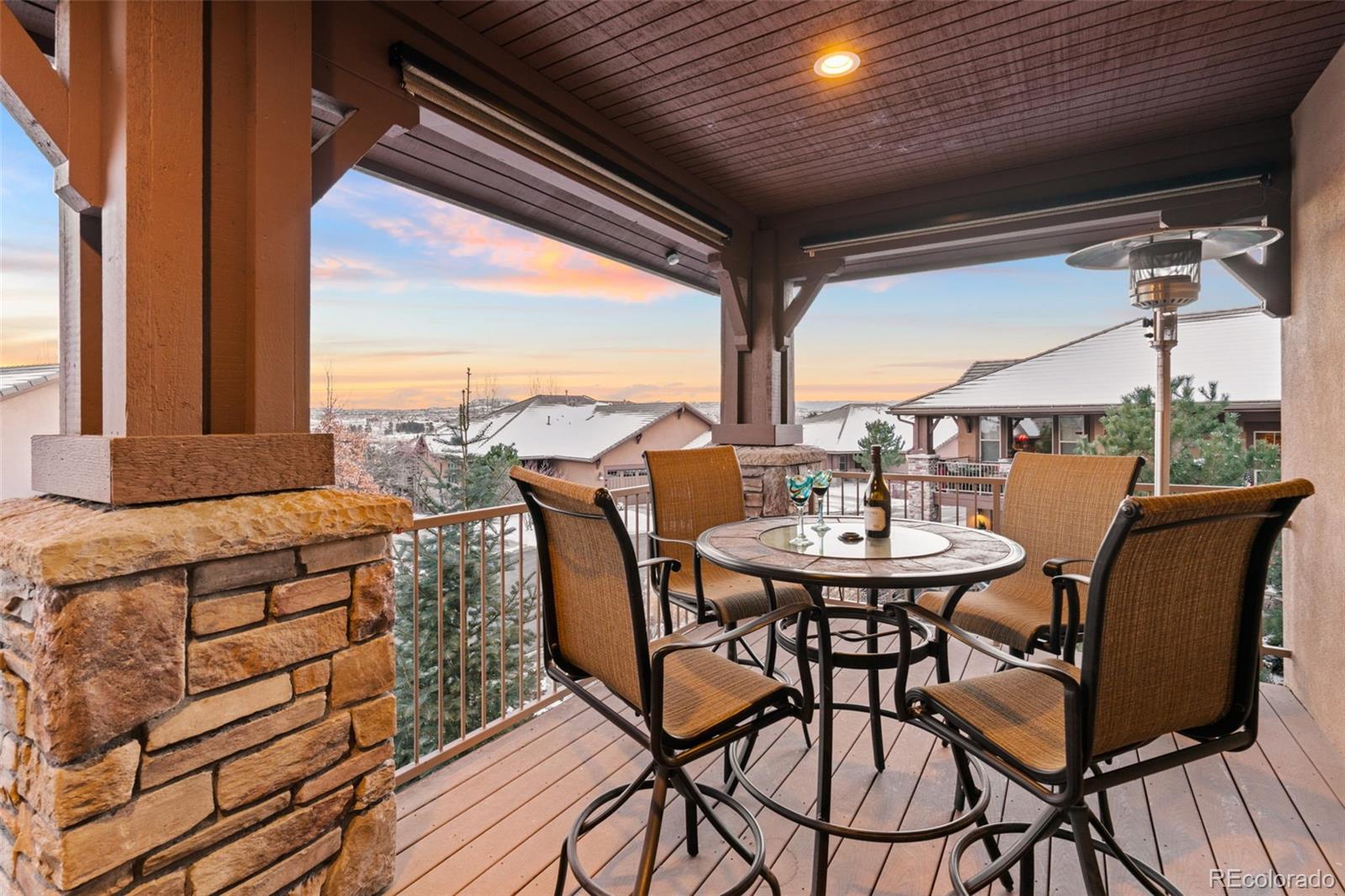 4315 Chateau Ridge Road Castle Rock, CO 80108 - Photo 24 of 26 a view of an outdoor seating