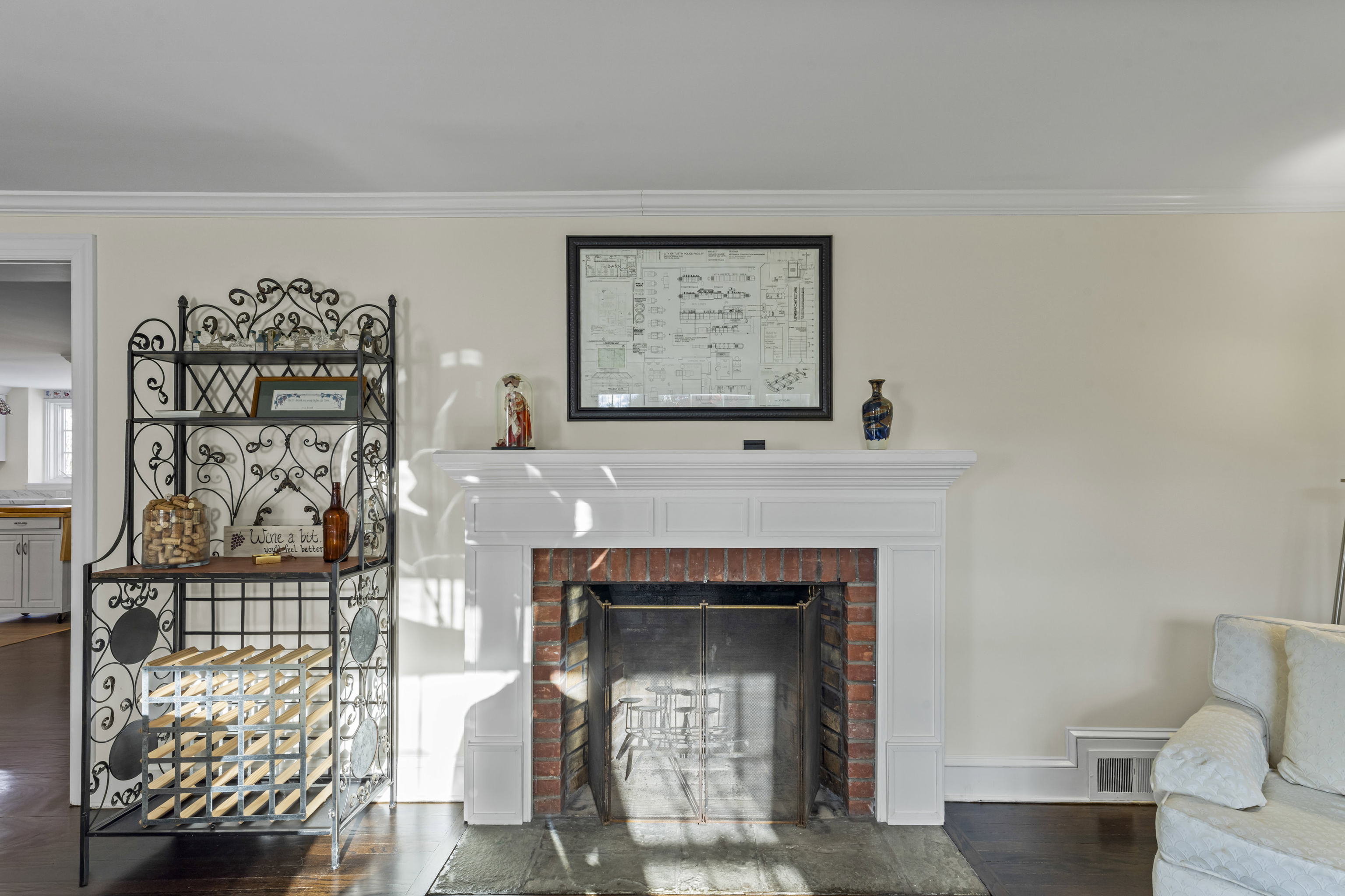 3 Topside Lane Newtown, CT 06470 - Photo 6 of 38 a living room with furniture a flat screen tv and a fireplace