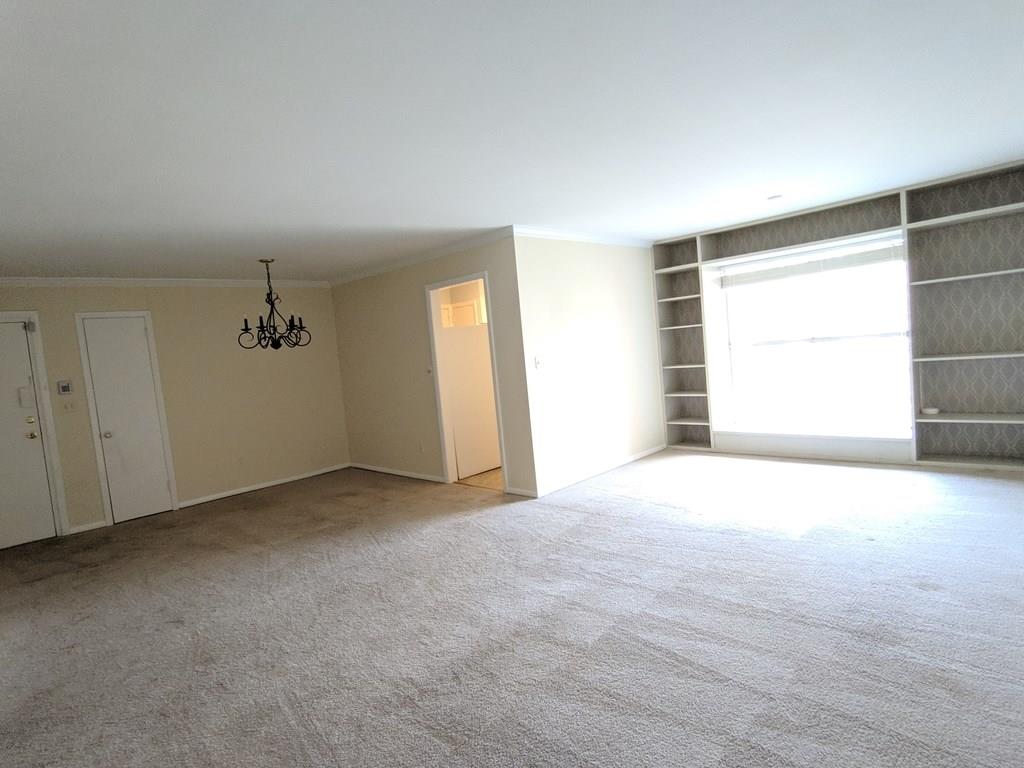 This is the larger 2 bedroom, 1 bath floor plan at Emory Garden.  A spacious, one level unit on top floor of 2 story building means no one is living above!