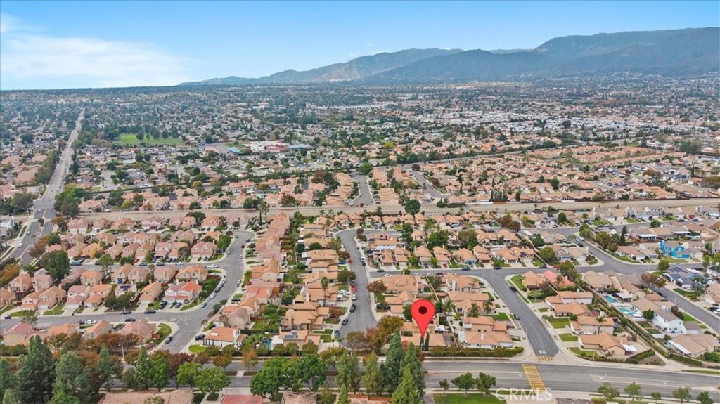 10720 Springfield Drive Rancho Cucamonga, CA 91730 - Photo 33 of 35 an aerial view of residential house and outdoor space