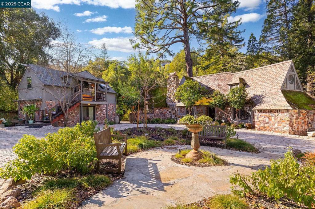100 Moraga Way Orinda, CA 94563 - Photo 44 of 48 a view of a fountain in front of house