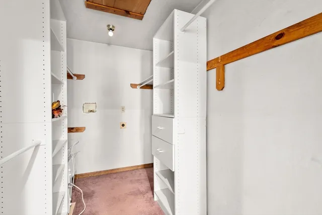 a view of a bathroom with a shower