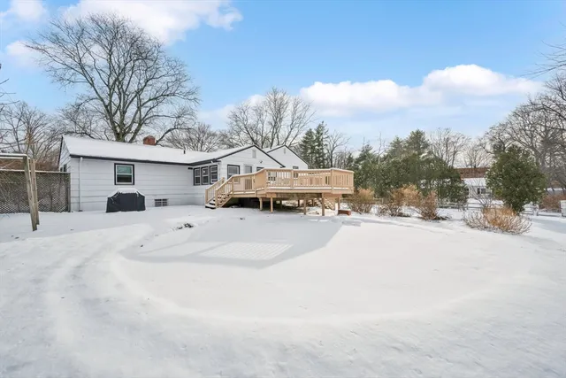 a view of a city street with a building