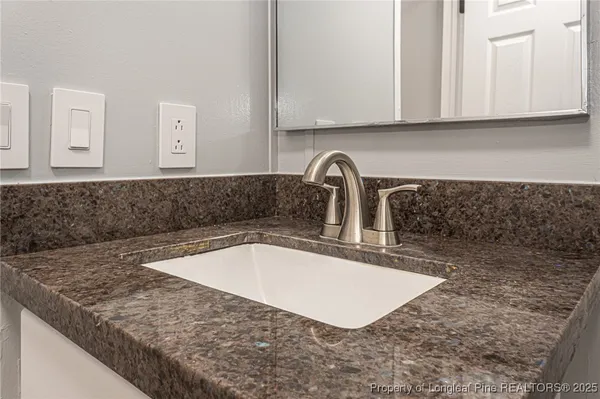 a close view of sink and tap
