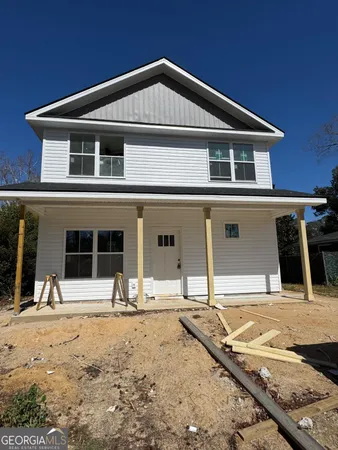 a front view of a house
