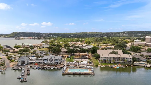 a view of a city with lake