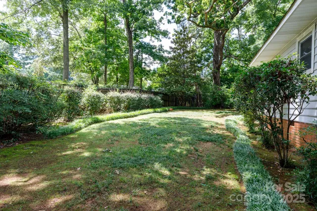 a view of outdoor space with a garden