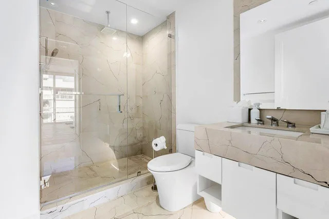 a view of a lake with a outdoor space