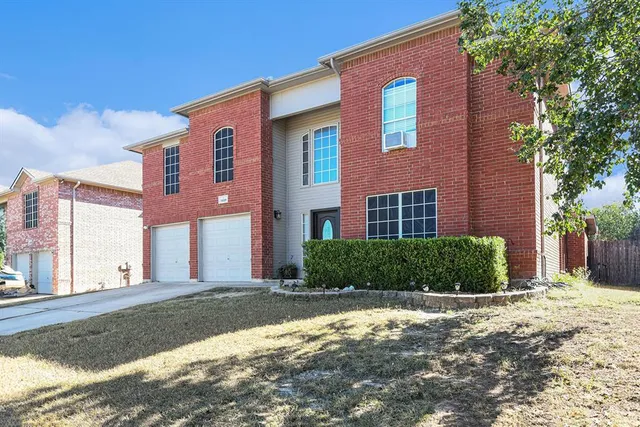 a front view of a building