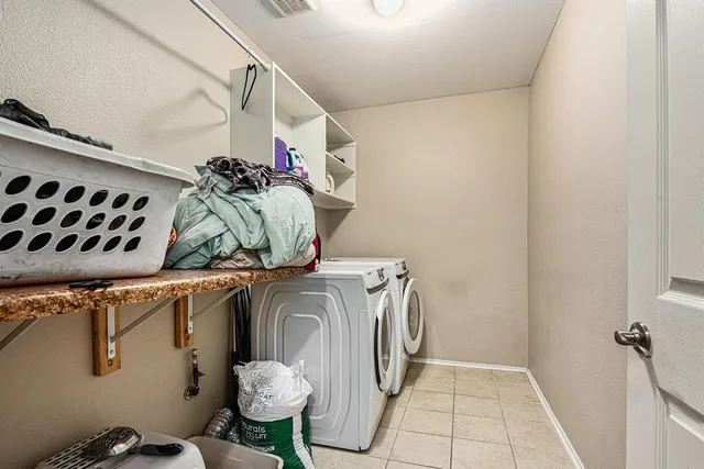 a close view of utility room