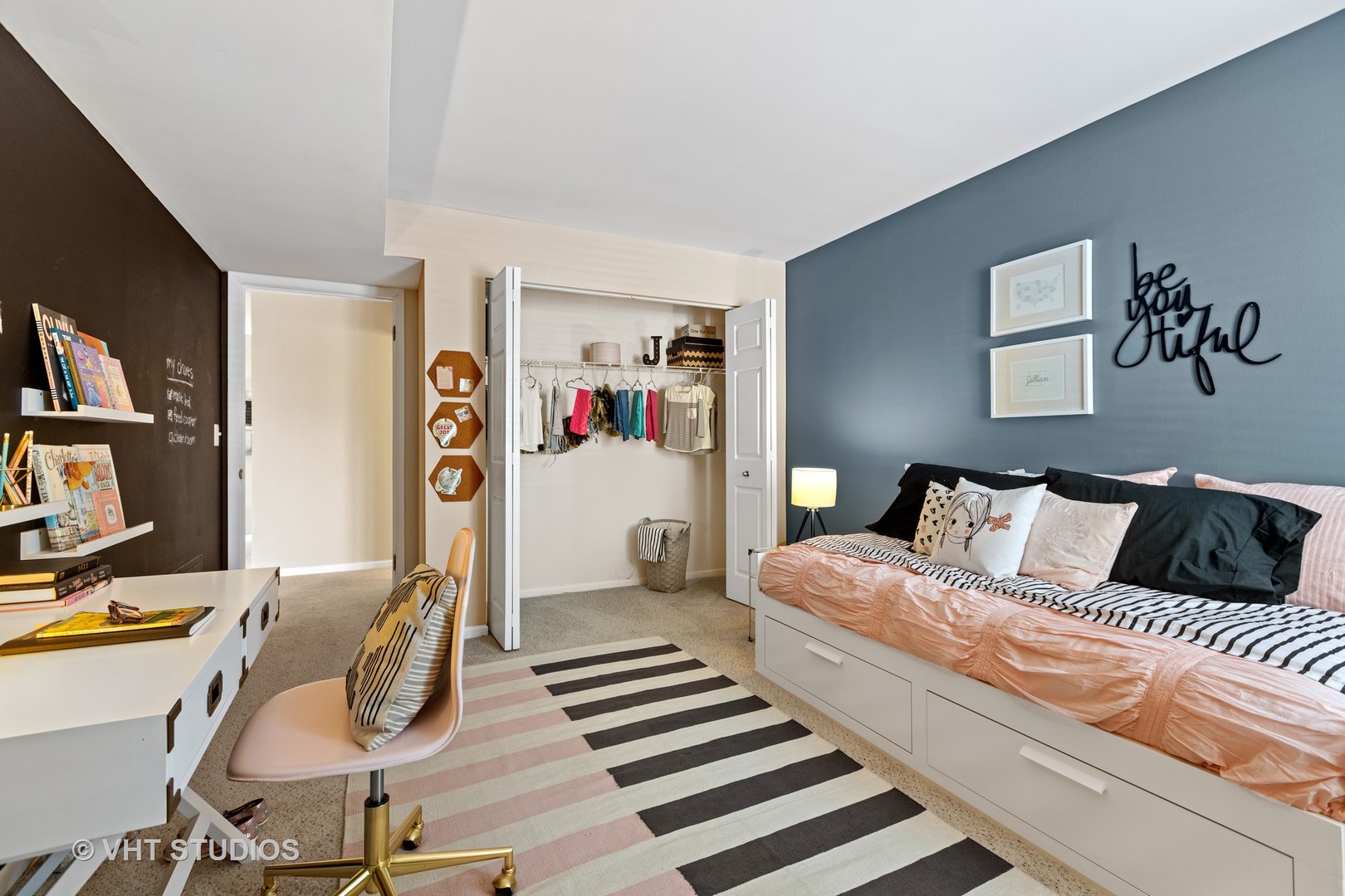 1651 Westminster Drive, Unit 101 Naperville, IL 60563 - Photo 42 of 53 a bedroom with a bed and wooden floor