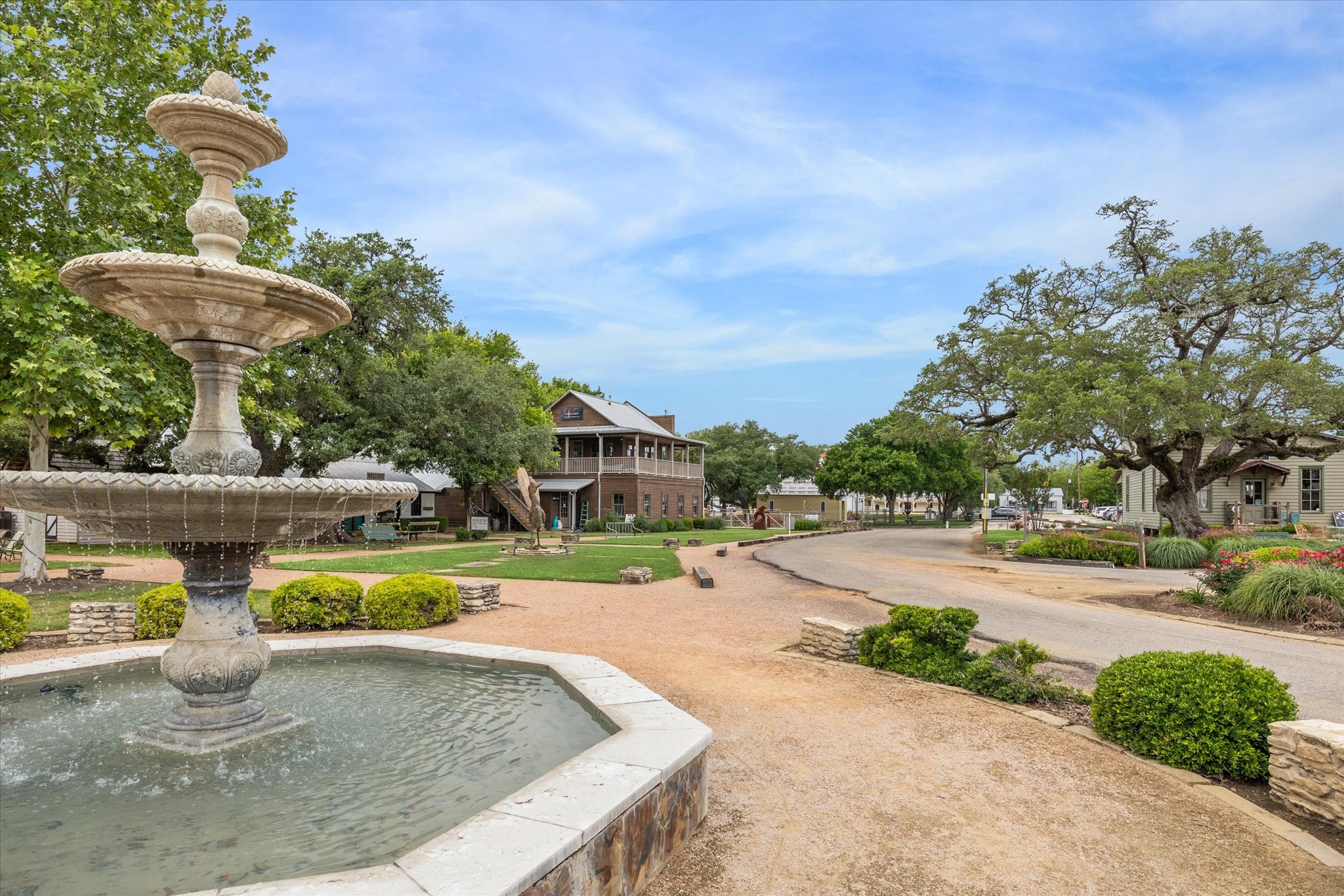 2130 Hartfield Road Round Top, TX 78954 - Photo 15 of 35 a view of a swimming pool with a patio