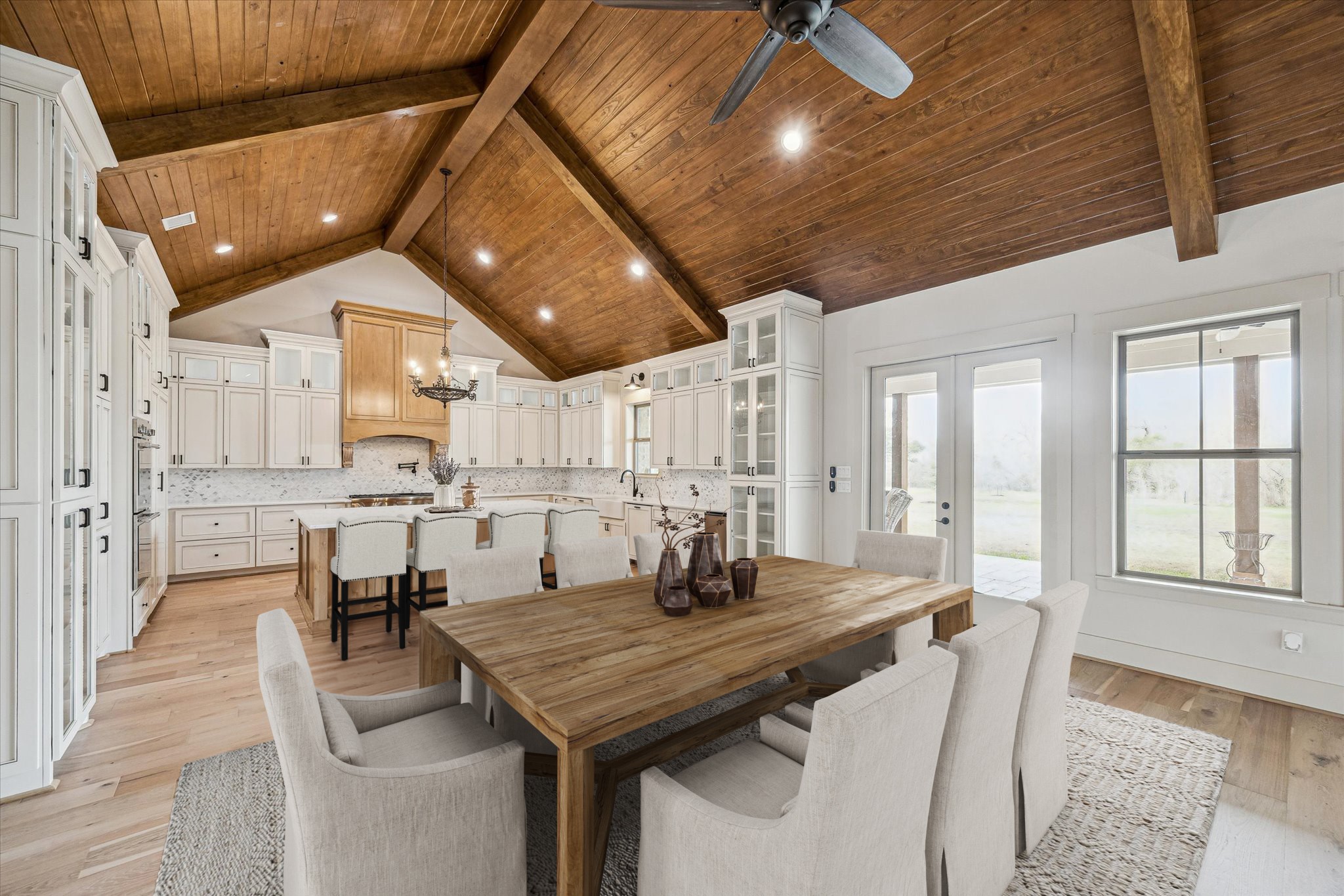 2130 Hartfield Road Round Top, TX 78954 - Photo 23 of 35 a view of a dining room with furniture