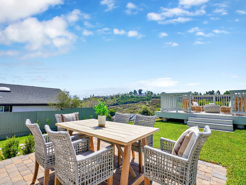33271 Ocean Hill Drive Dana Point, CA 92629 - Photo 32 of 43 a view of an outside dining space with furniture