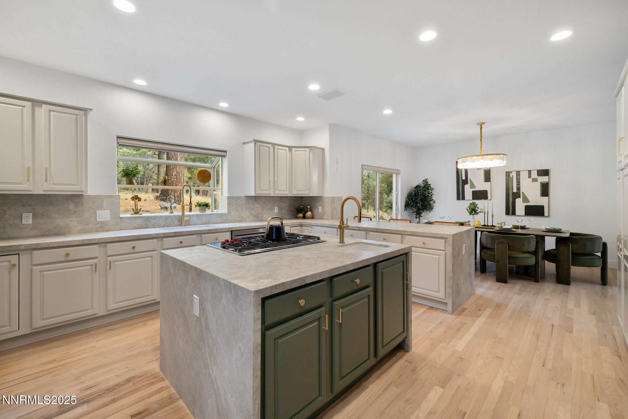 16435 Snow Flower Drive Reno, NV 89511 - Photo 8 of 48 a kitchen with a sink stove cabinets and wooden floor