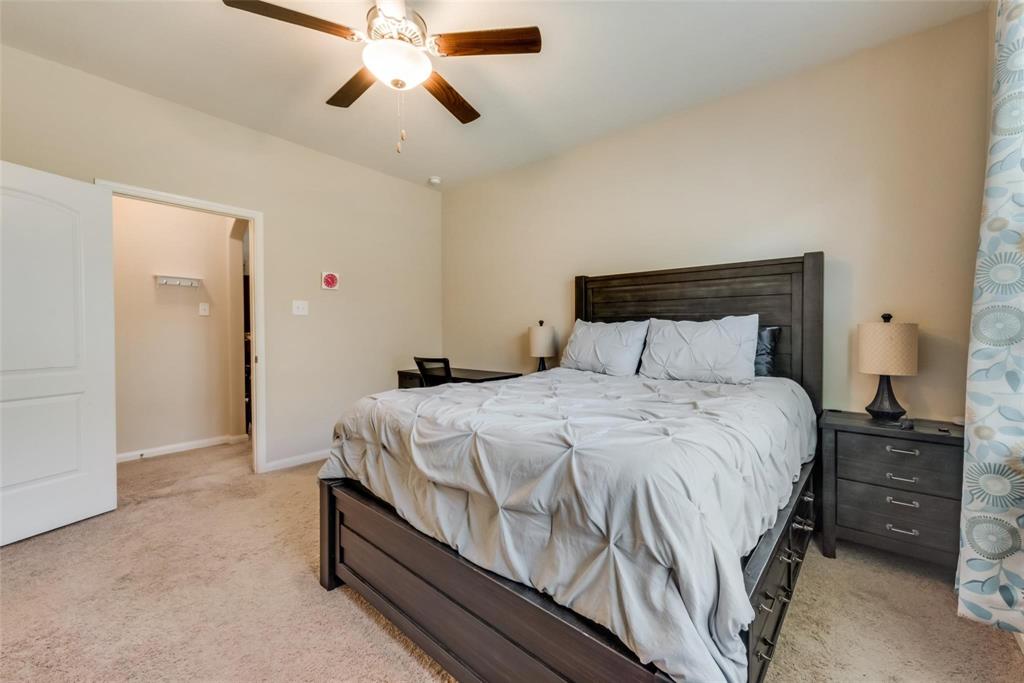 2213 Georgetown Street Princeton, TX 75407 - Photo 19 of 25 Bedroom featuring light colored carpet and a ceiling fan