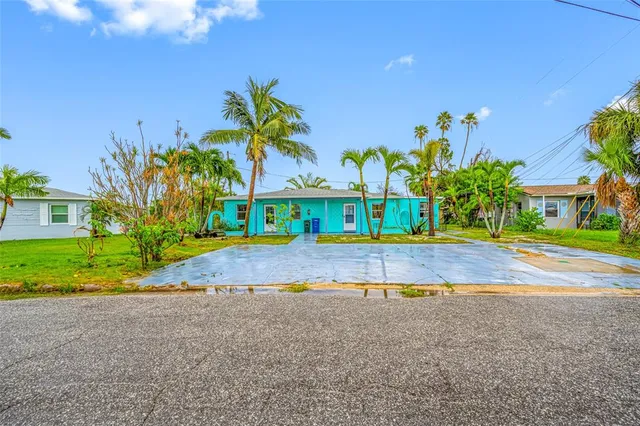 a view of a volley ball court