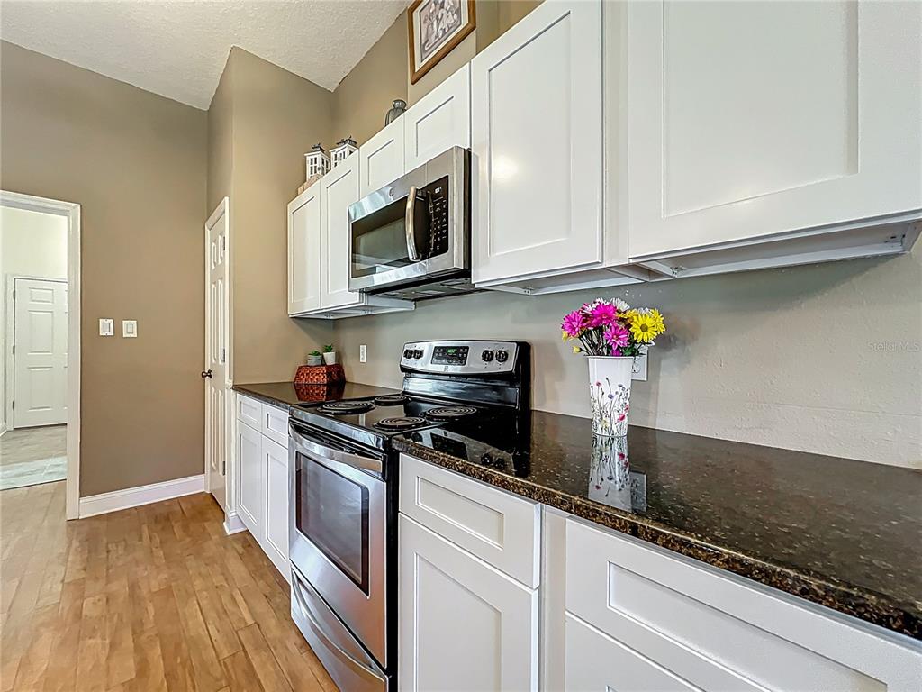 10222 Rockridge Road Lakeland, FL 33810 - Photo 11 of 39 a kitchen with stainless steel appliances granite countertop a sink and a microwave