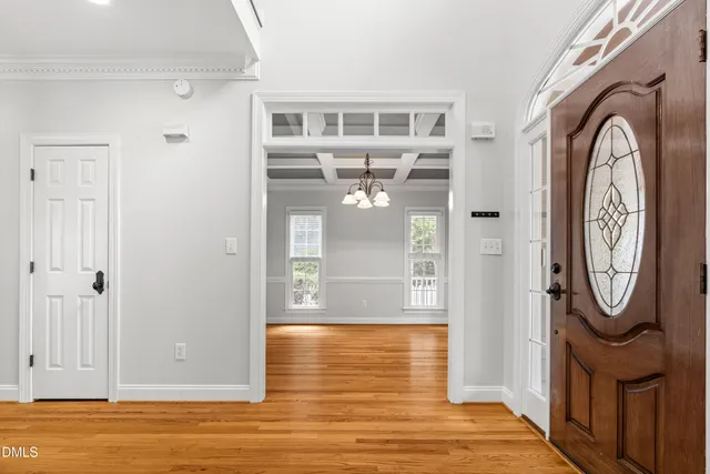 a view of a entryway door front of a house