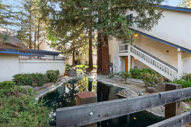 a view of a house with a outdoor space