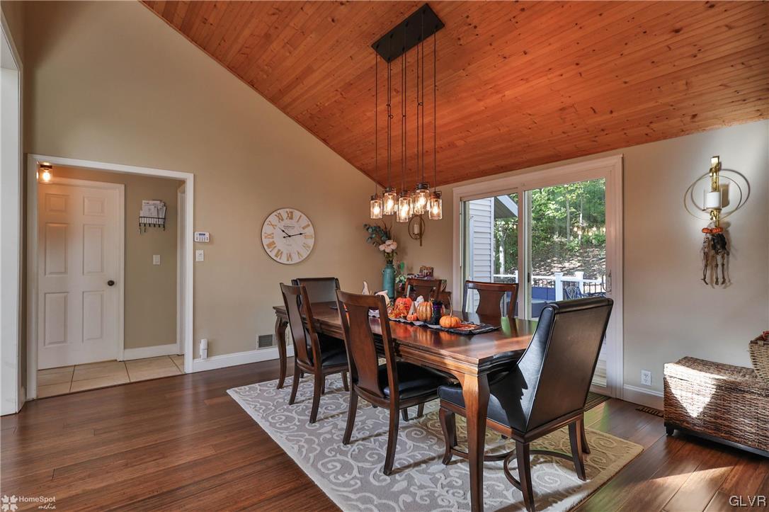 4175 Sherry Hill Road Hellertown, PA 18055 - Photo 20 of 50 a view of a dining room with furniture window and wooden floor