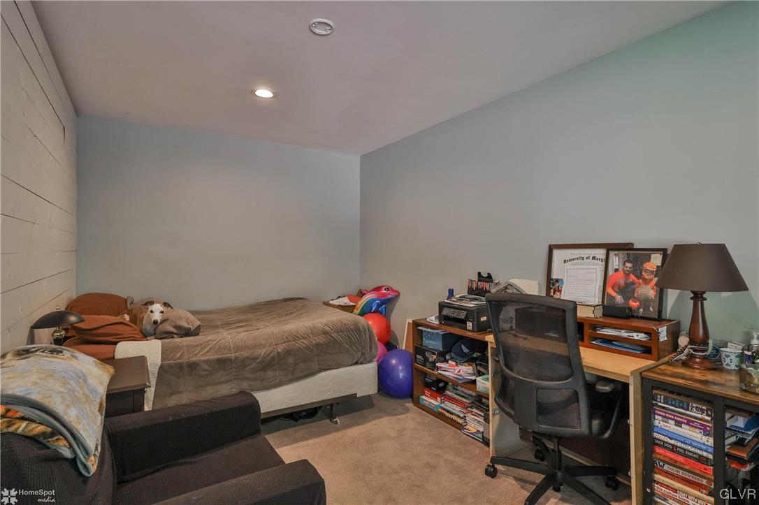 4175 Sherry Hill Road Hellertown, PA 18055 - Photo 28 of 50 a bedroom with a bed and a desk