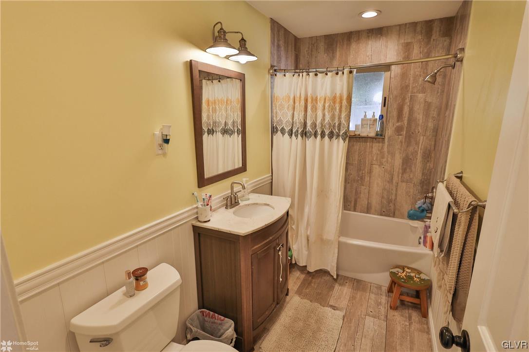 4175 Sherry Hill Road Hellertown, PA 18055 - Photo 37 of 50 a bathroom with a sink a toilet and shower