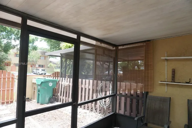 a backyard of a house