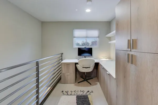 a room with storage and utility