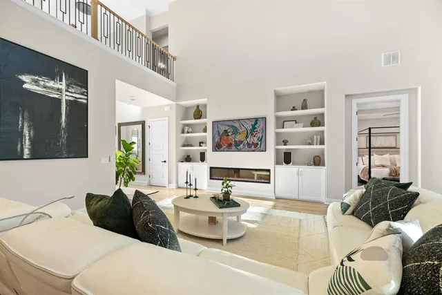 a bathroom with a sink and a shower