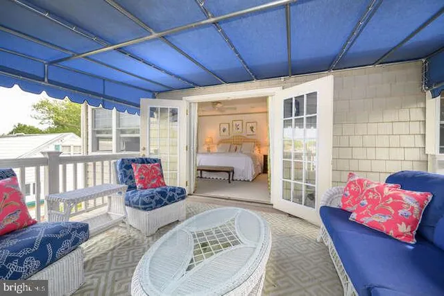 a view of a lake with houses