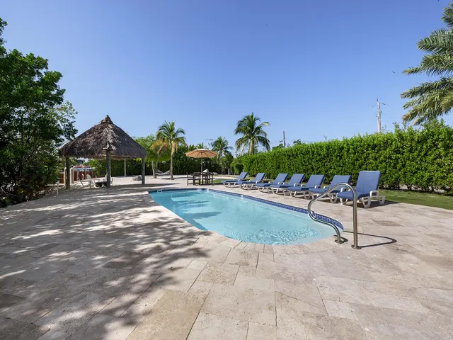 a view of a terrace with sitting area
